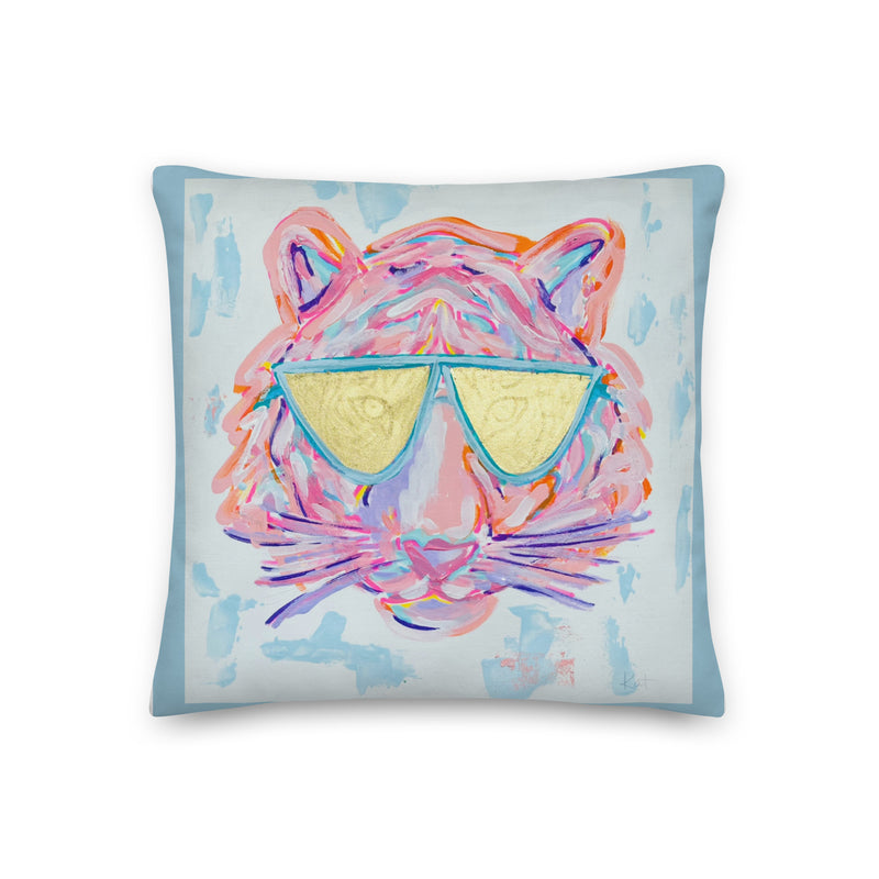 Preppy Tiger Premium Pillow