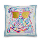 Preppy Bulldog Premium Pillow