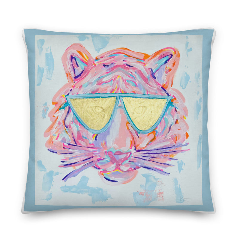 Preppy Tiger Premium Pillow