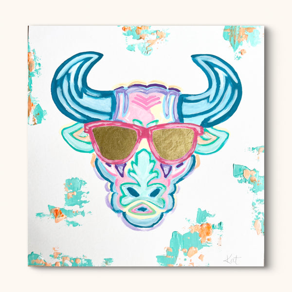 Preppy Bull Print