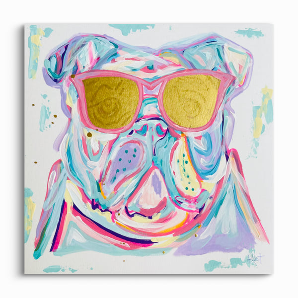 Preppy Bulldog Print