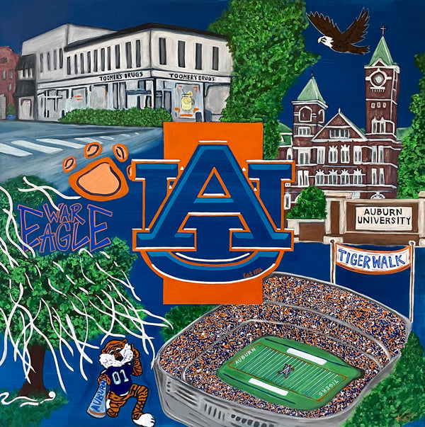Auburn University Collage Canvas Print